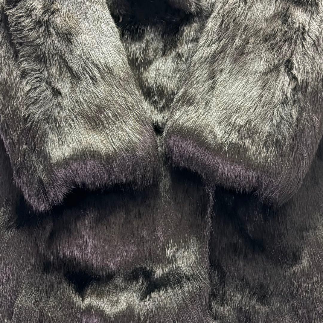 新品未使用タグ付 LAMA LUCENTE 高級毛皮 メンズ ハーフコート