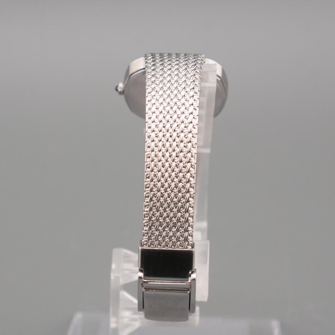 稼働 SEIKO CREDOR スクエア シルバー 腕時計 新品電池 クォーツ