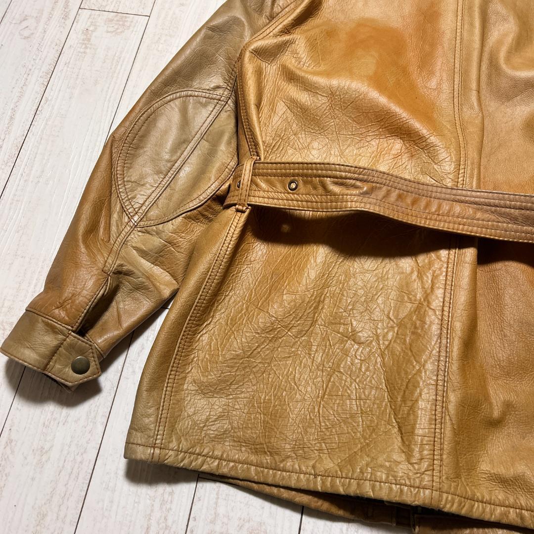 Schott ショット レザージャケット モーターサイクルジャケット キャメル