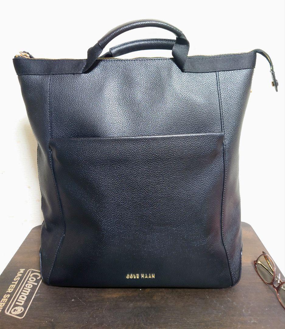 本日までお値下げ【未使用】コールハーン 黒 3weyバックパック A4もO.K.