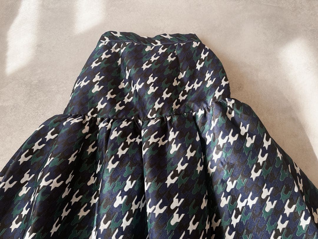 新品UN3D. CHIDORI JACQUARD SK チドリジャカードスカート