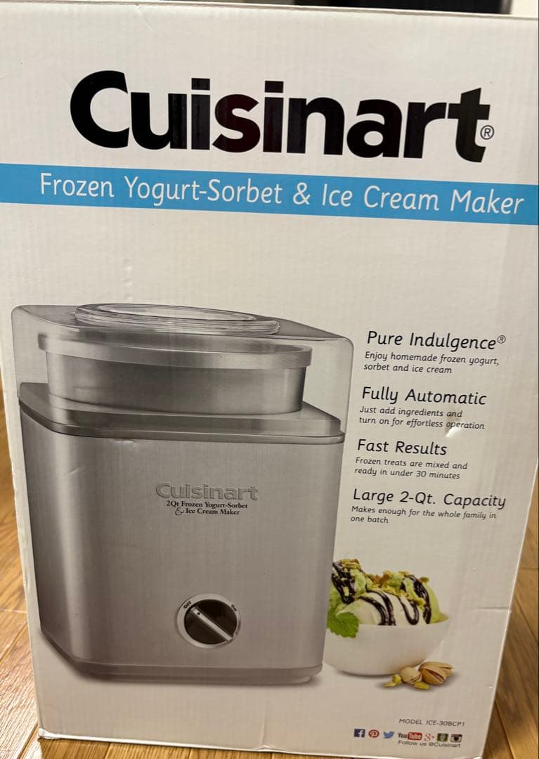 Cuisinart アイスクリームメーカー ICE-30BCP1 クイジナート