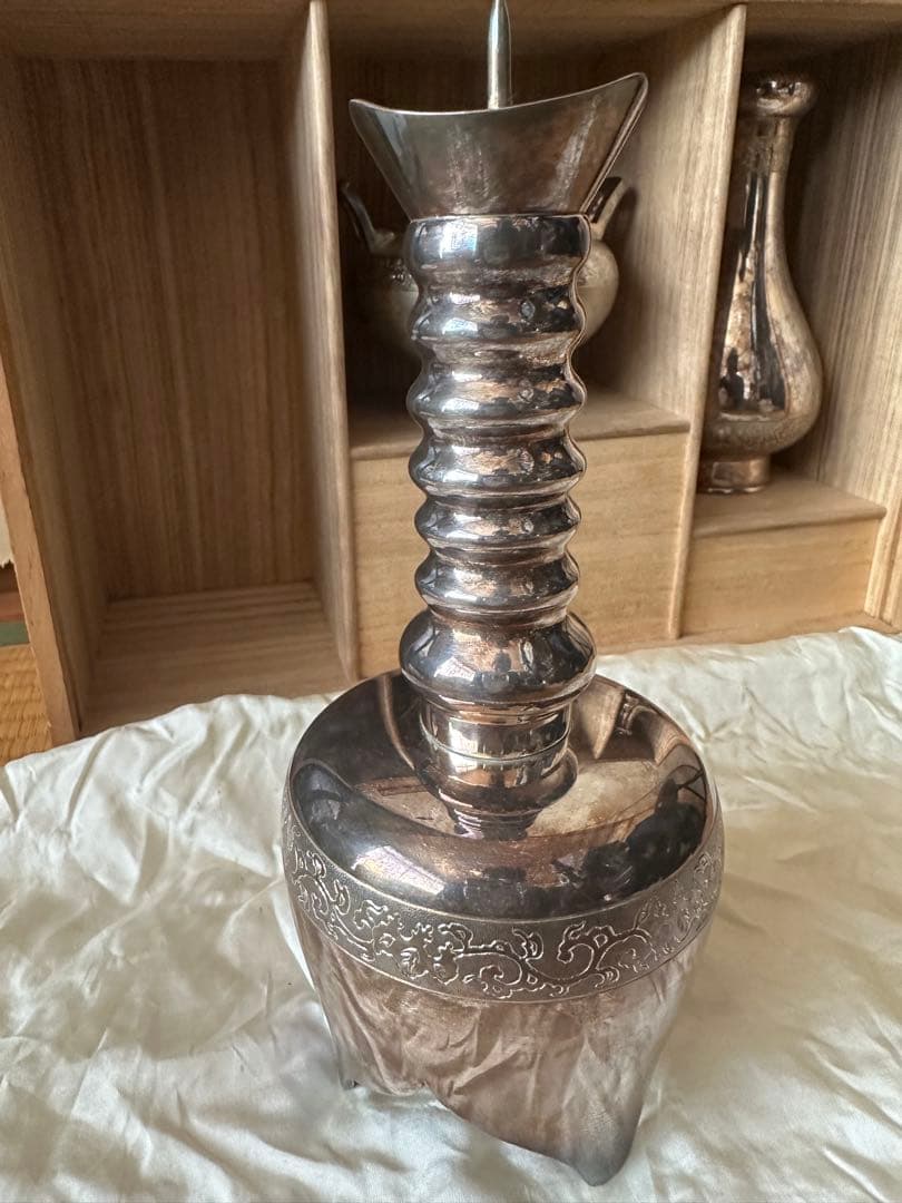 一鶴斎 造 純銀