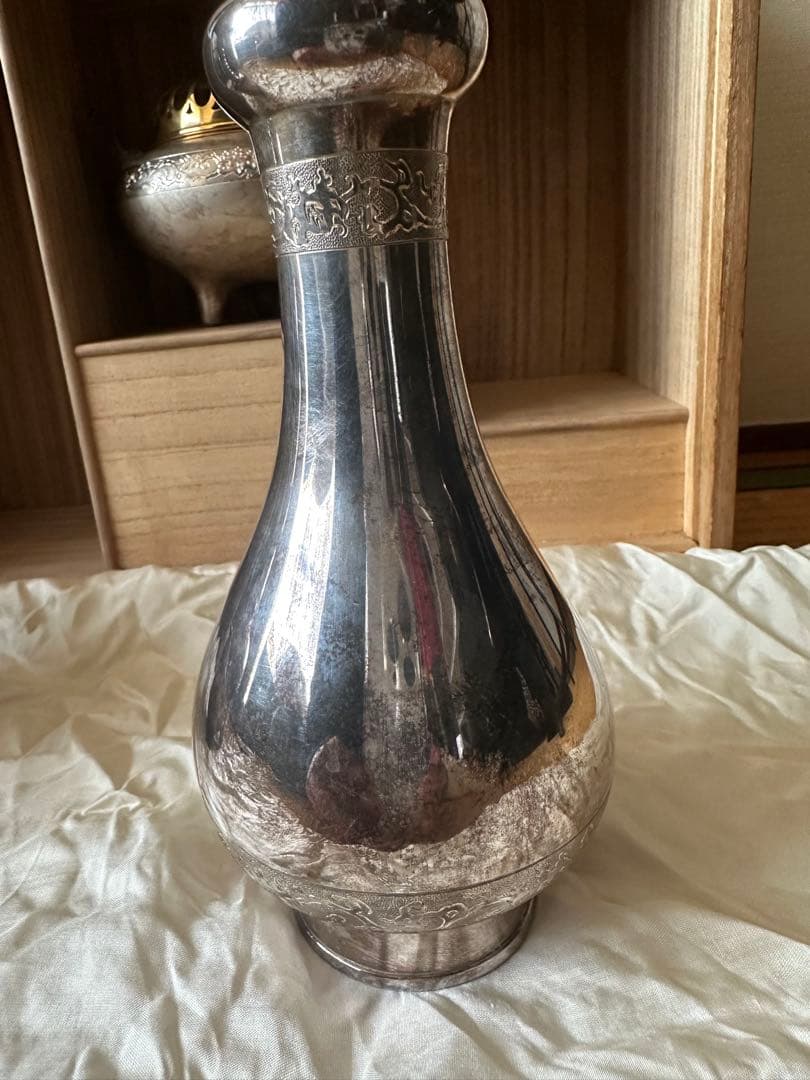 一鶴斎 造 純銀