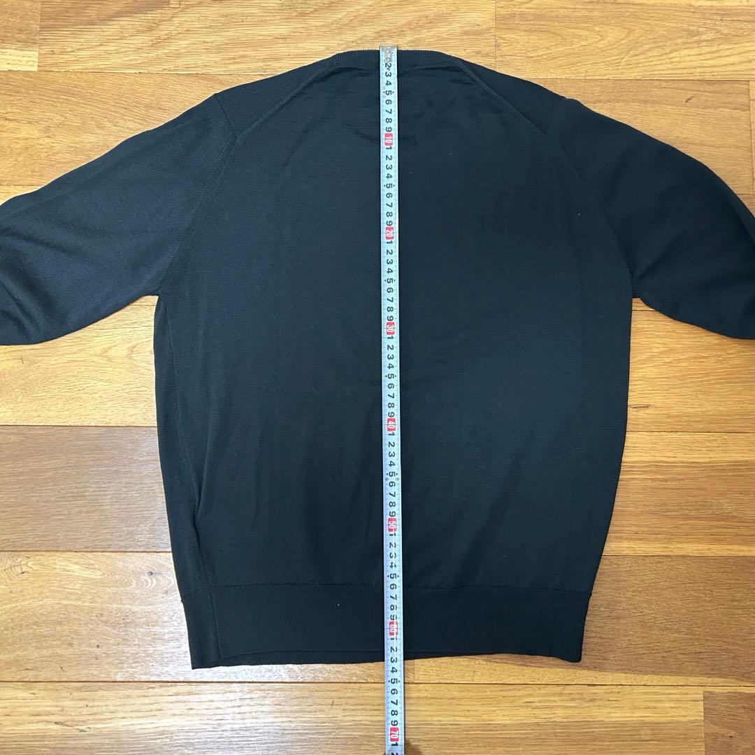 JOHN SMEDLEY ジョンスメドレー クルーネックニット ブラック S