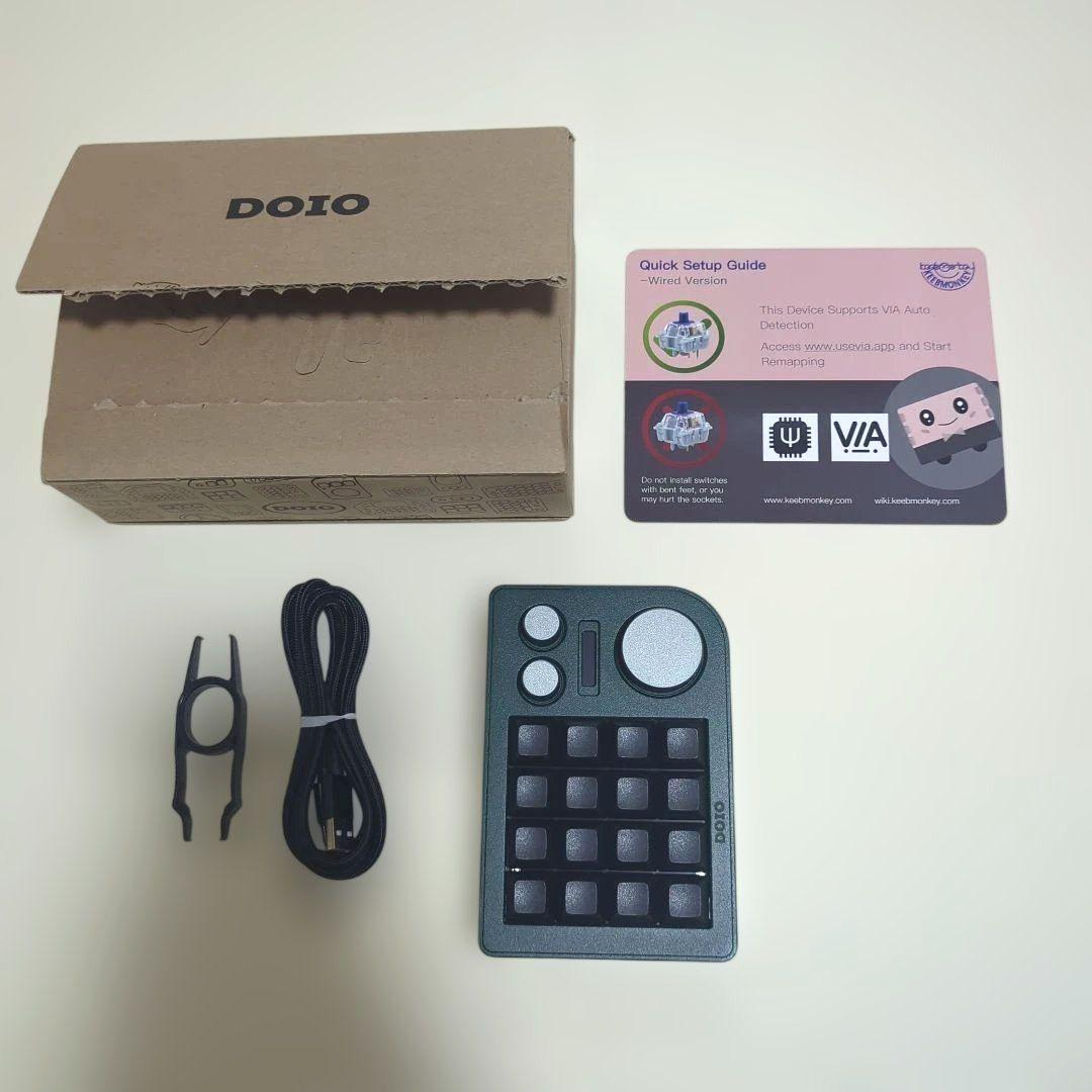 DOIO KB16 片手メカニカルキーボード16キー キーボード