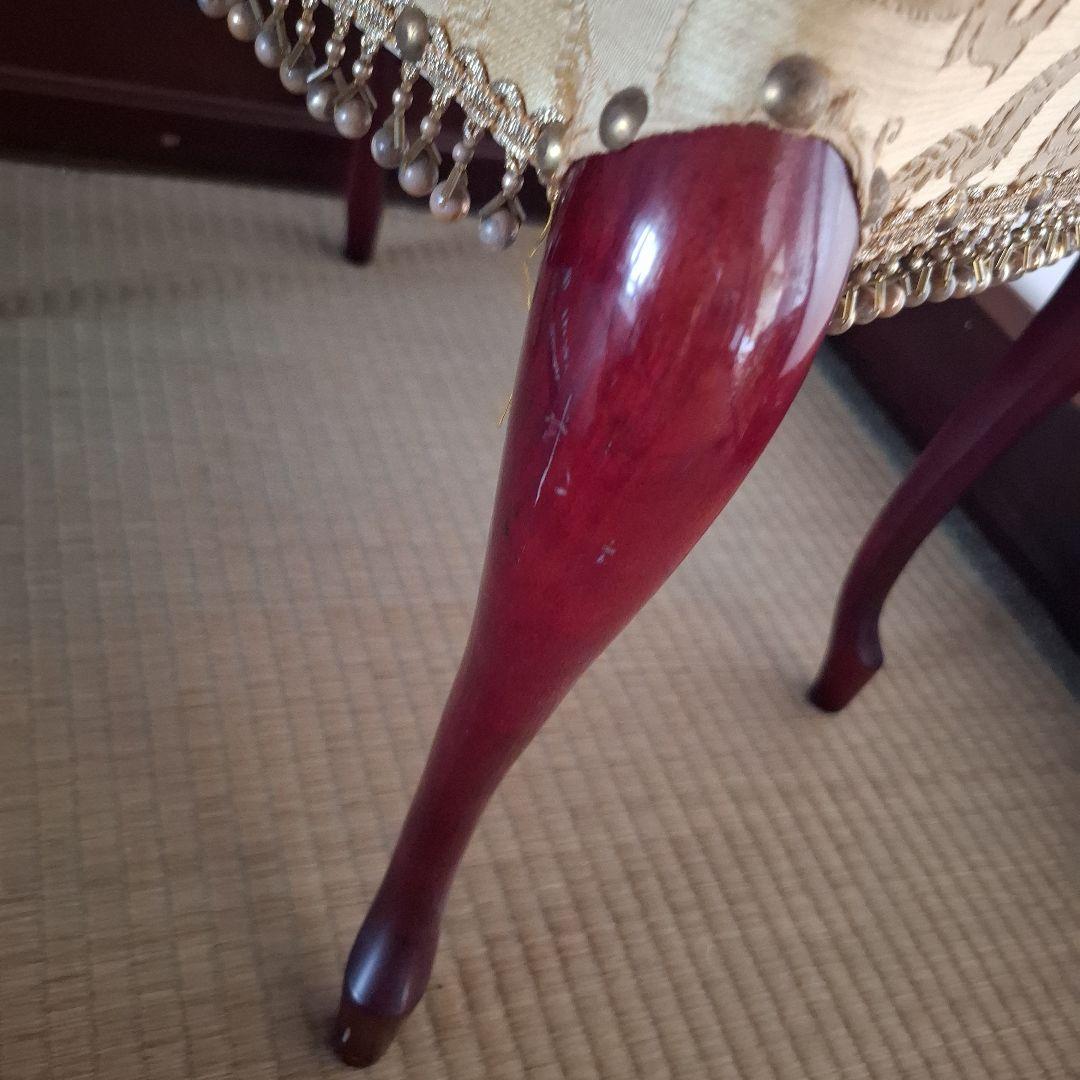 猫脚チェア アンティーク 椅子 スツール オットマン 椅子 足置き台