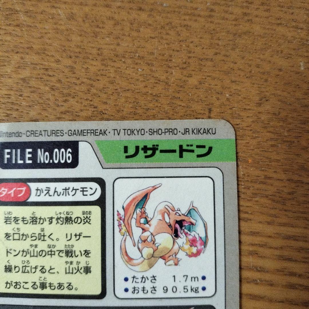 (希少)ポケットモンスター リザードン FILE No.006
