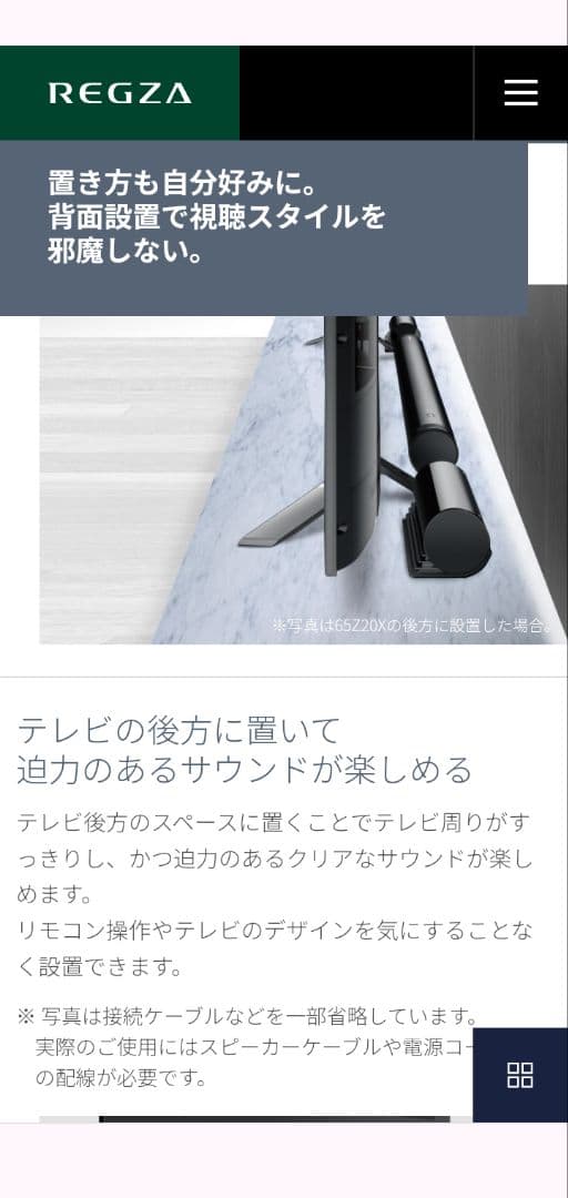 東芝　TOSHIBA REGZA サウンドシステム RSS-AZ55