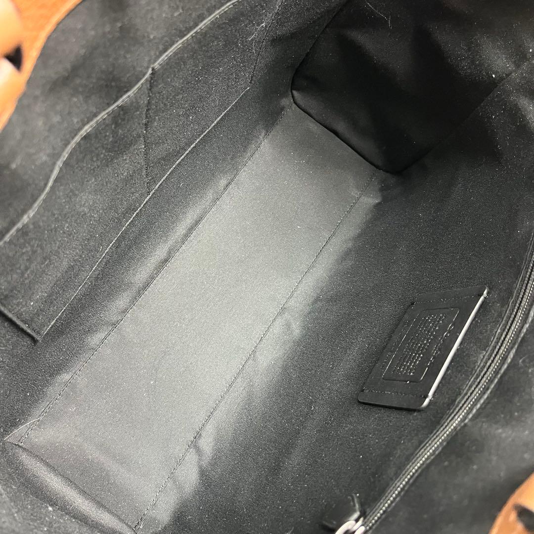 【未使用級】コーチ ビジネスバッグ ハドソン ダブルハンドル レザー