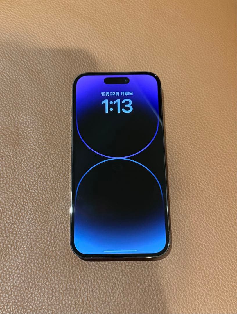 美品iPhone14 pro 128GB SIMフリー ディープパープル