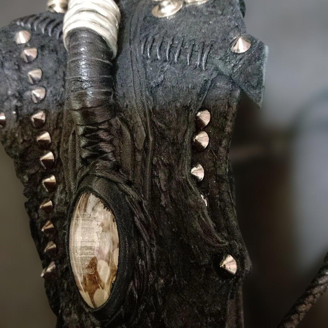 KMRii 鋲スタッズ レザーウエストポーチ