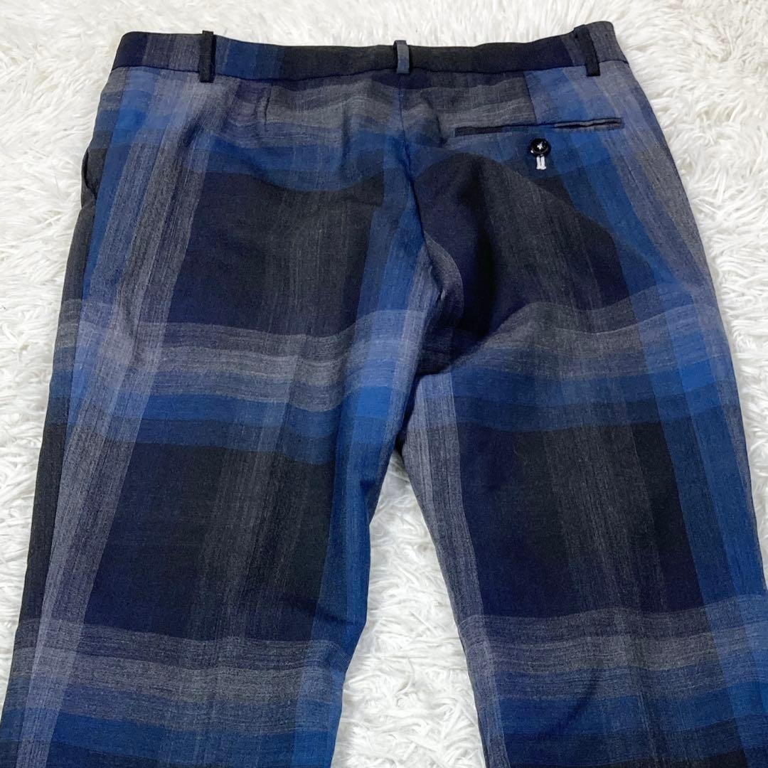 極美品　ポールスミスブラック　チェック柄　サイズ40(L)