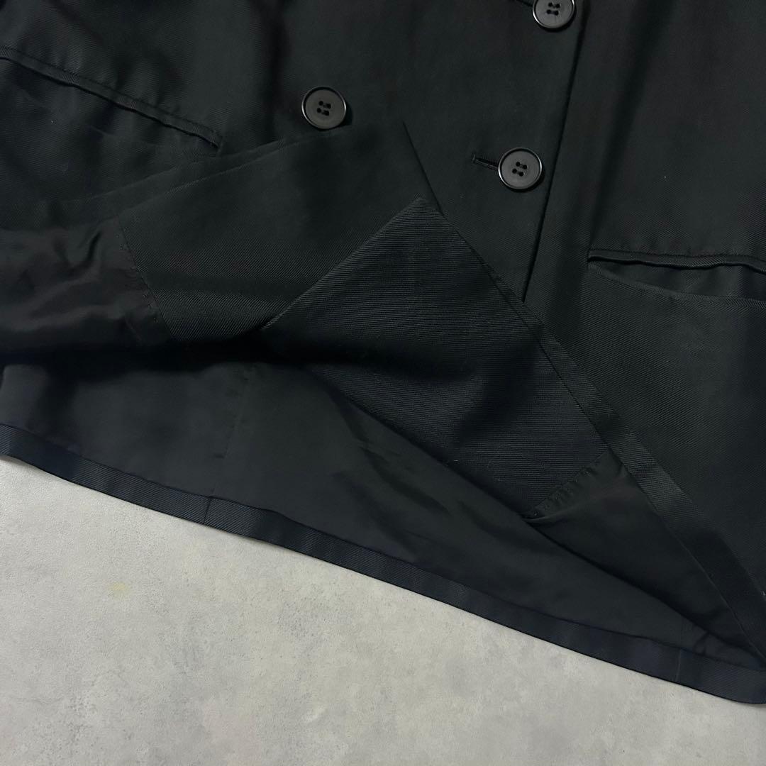 セオリーリュクス スーツ セットアップ ワイドパンツ ダブル 黒 カジュアル