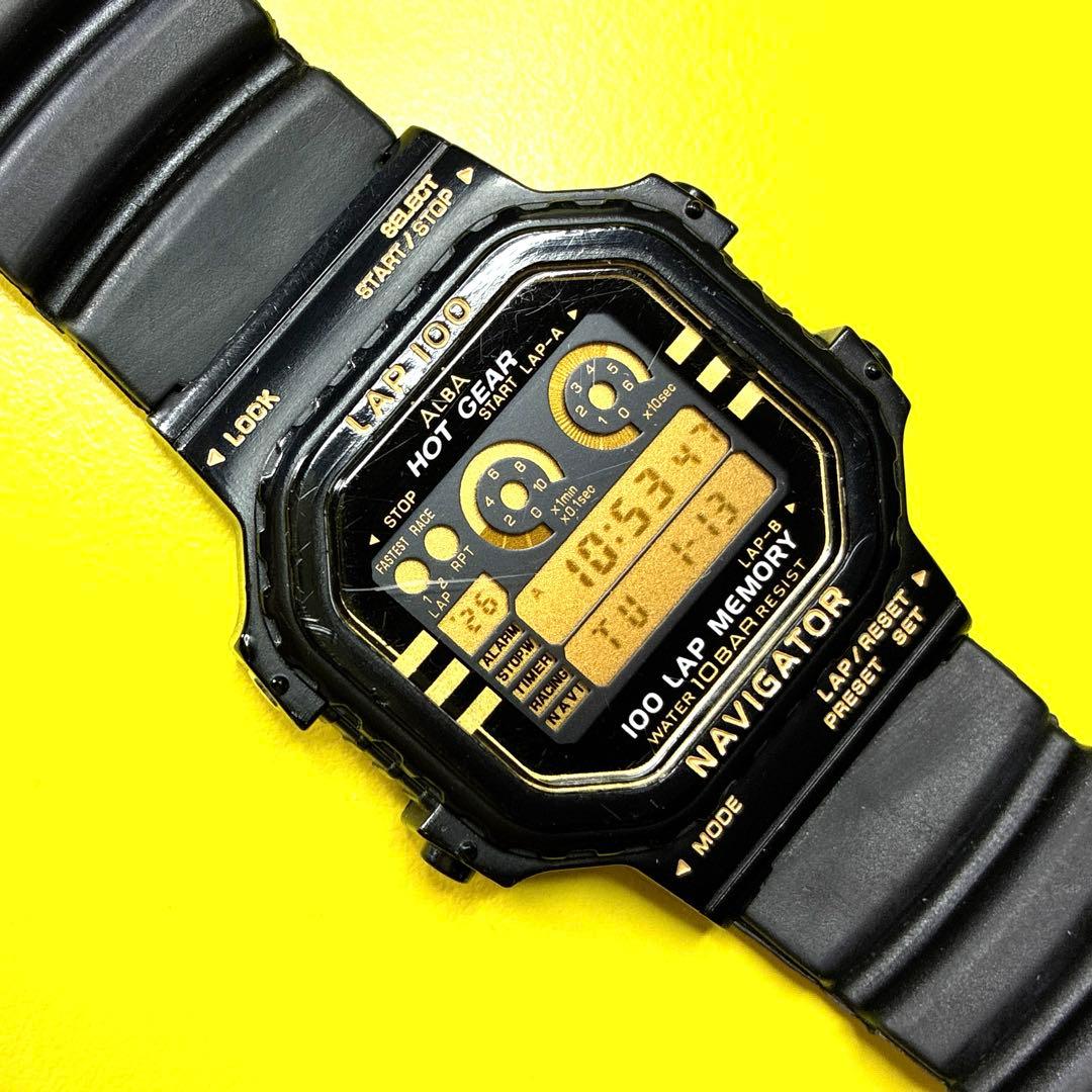 SEIKO ALBA HOT GEAR LAP100 NAVIGATOR 腕時計