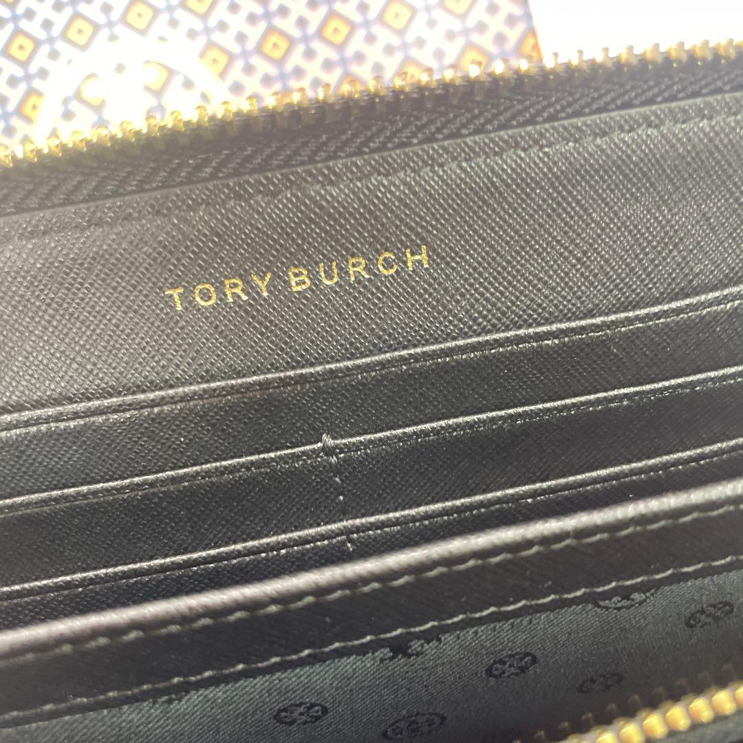 新品　トリーバーチ　長財布（黒）TORYBURCH ラウンドファスナー　ブラック