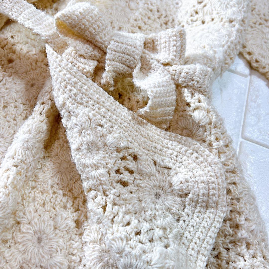 SHIPS別注 WARREN SCOTT ハンドクロシェット カーディガン