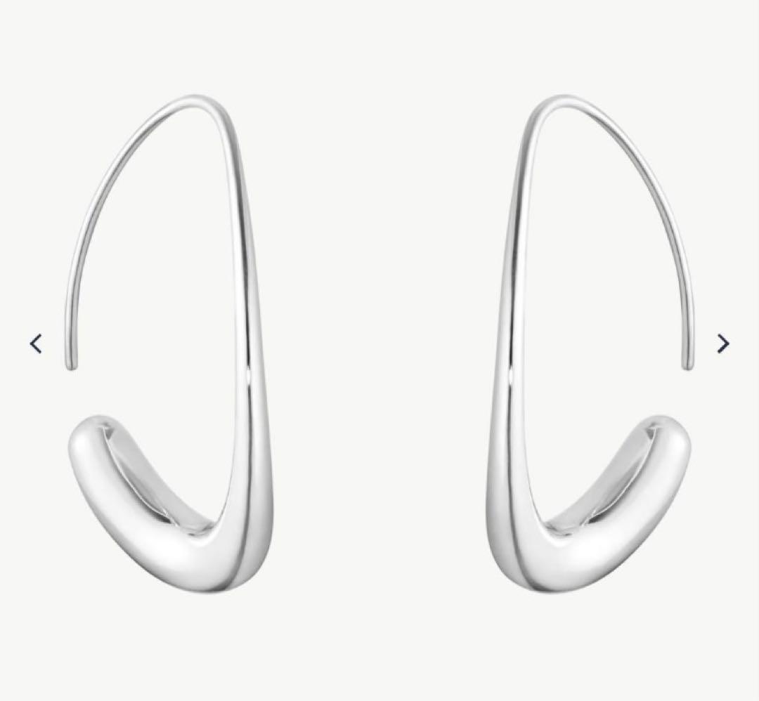 ジョージゼンセン　シルバーフープピアス