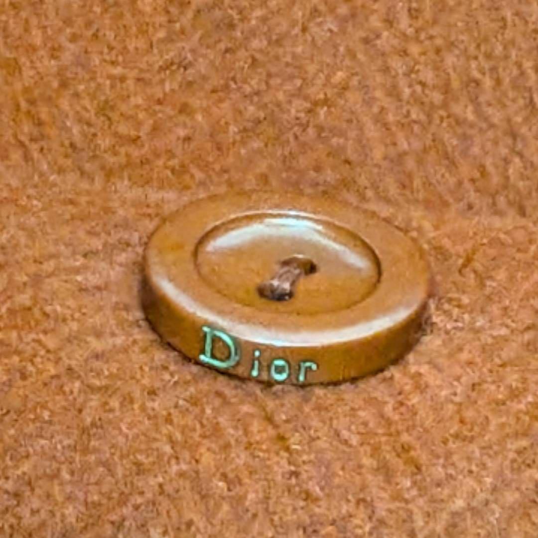 美品 Christian Dior チェスターコート ウール アンゴラ チンチラ