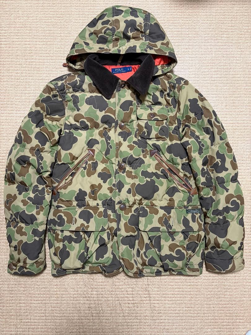 C*Y様 ラルフローレン　ダウンジャケット　カモ柄　迷彩　コーディロイ　ハンティ