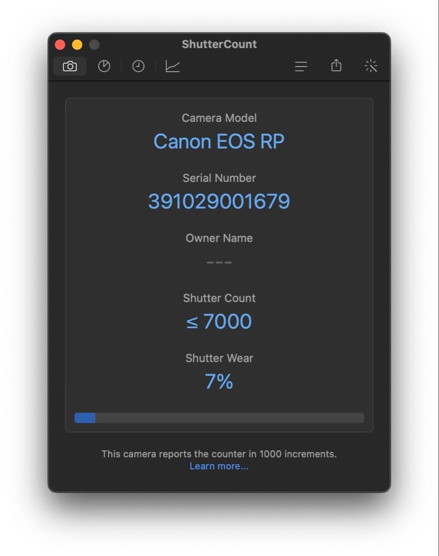 EOS RP バッテリー2個付き シャッター回数7000回以下