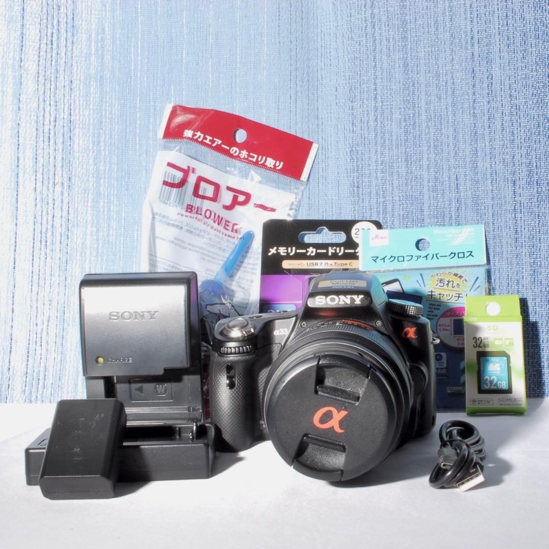 ✨初心者向け✨Sony α33 標準レンズセット✨スマホ転送✨