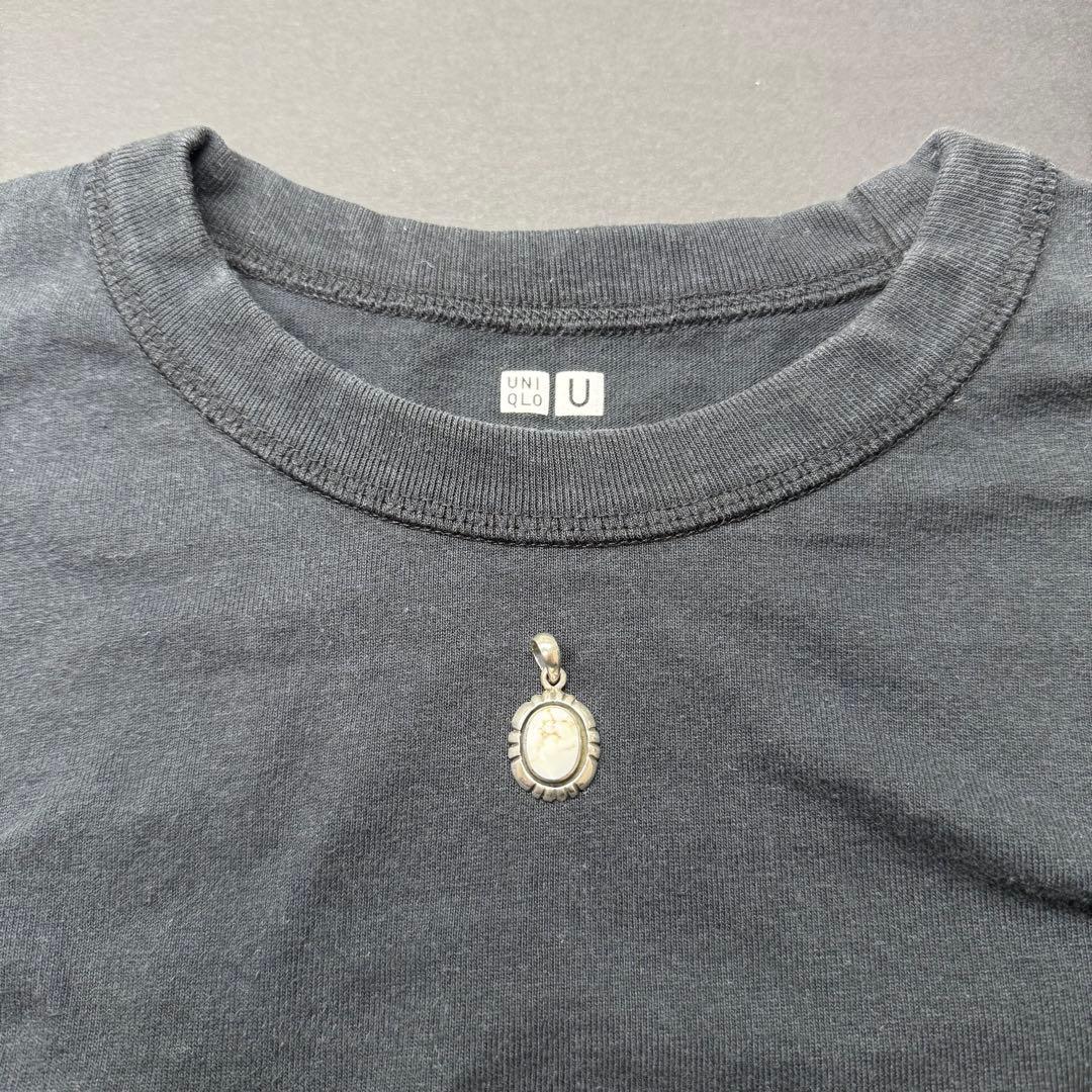 【ホワイトバッファロー sterling刻印】silver925 トップ