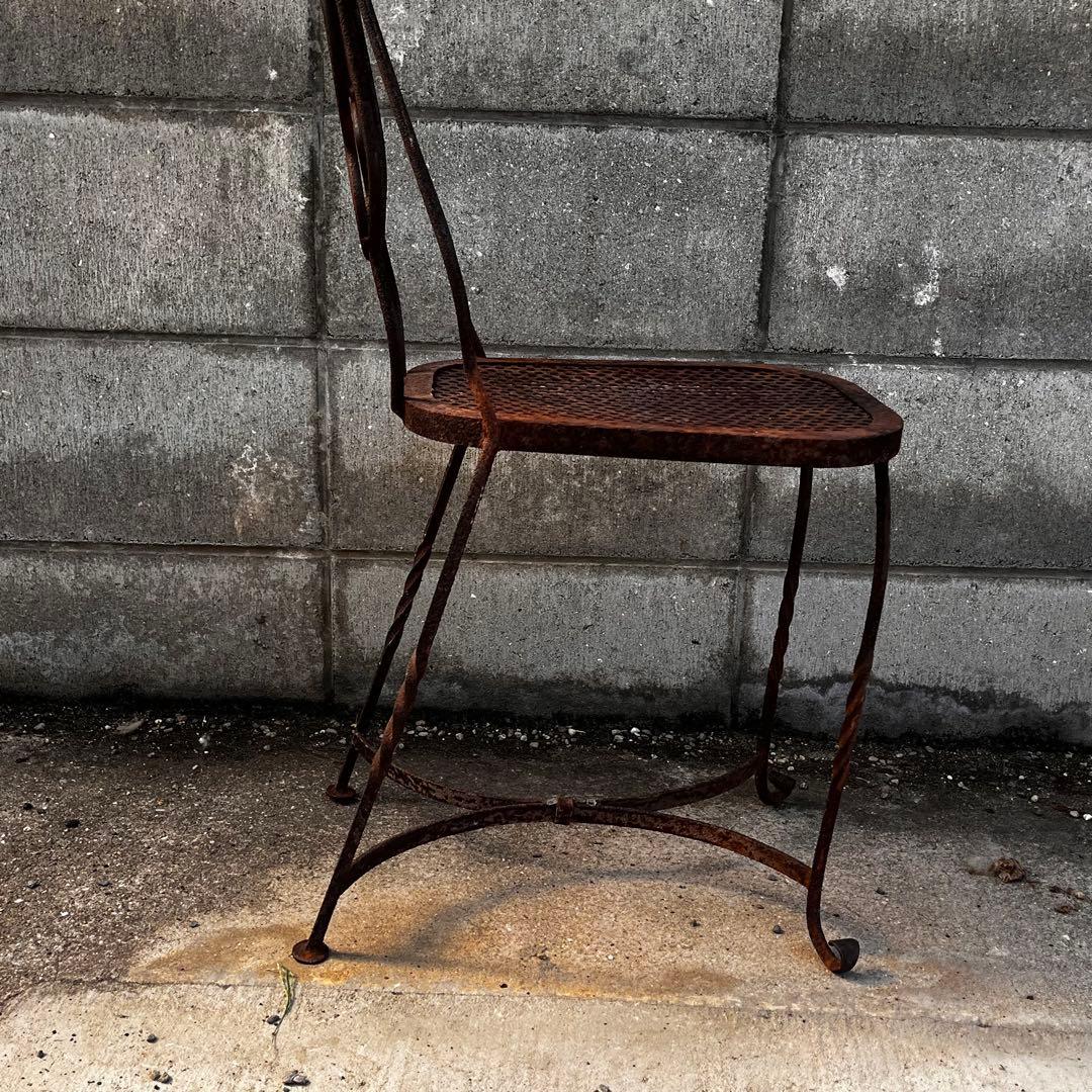 フランスアンティーク，アイアンチェアー