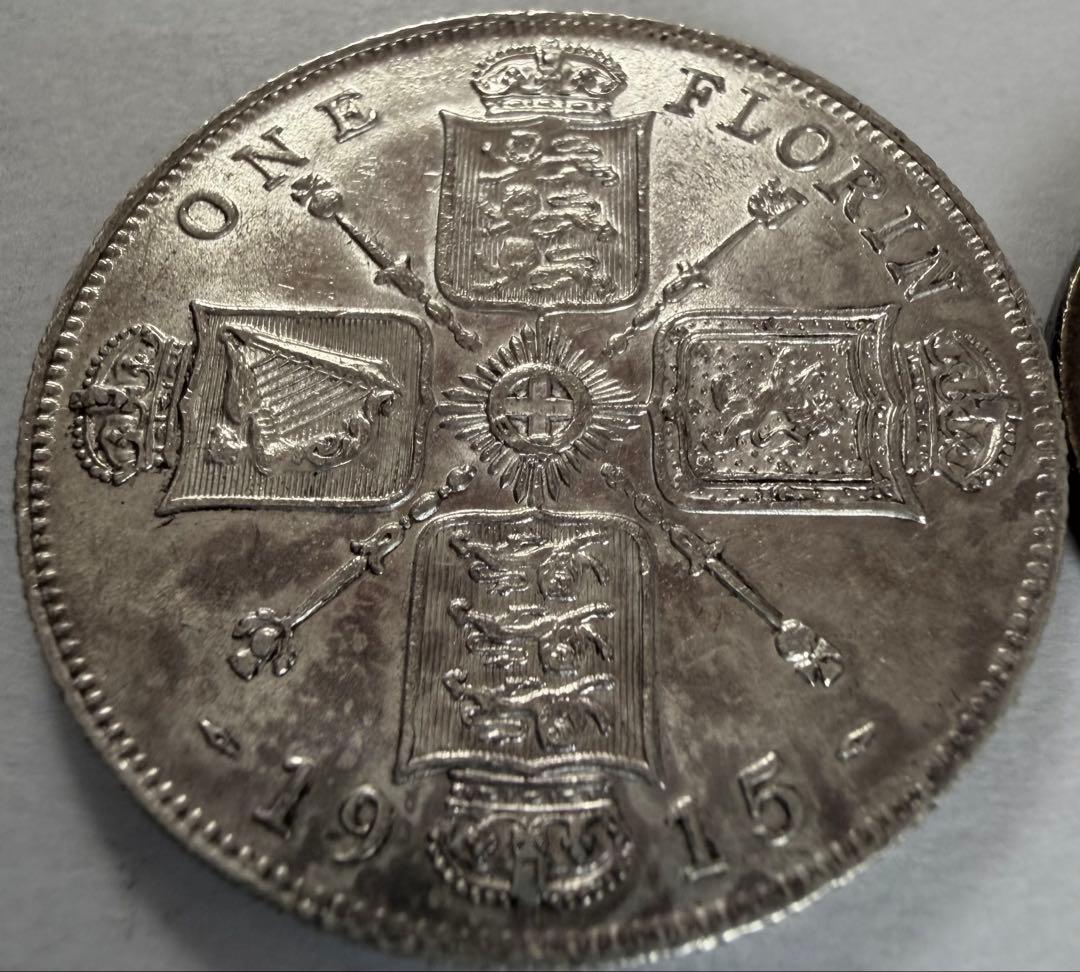 S*y様 1915年英国　ジョージ5世 1フローリン銀貨