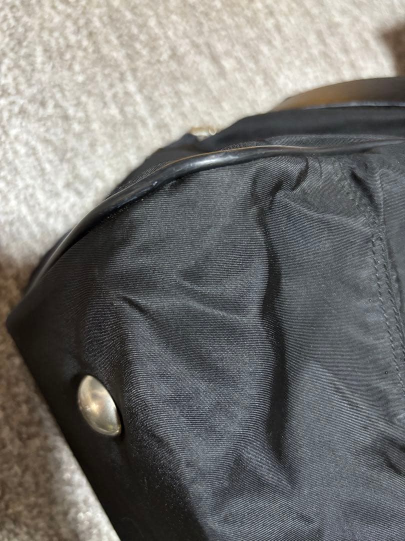 PRADA 黒 ナイロン ボストンバッグ　ショルダー付き　旅行バック