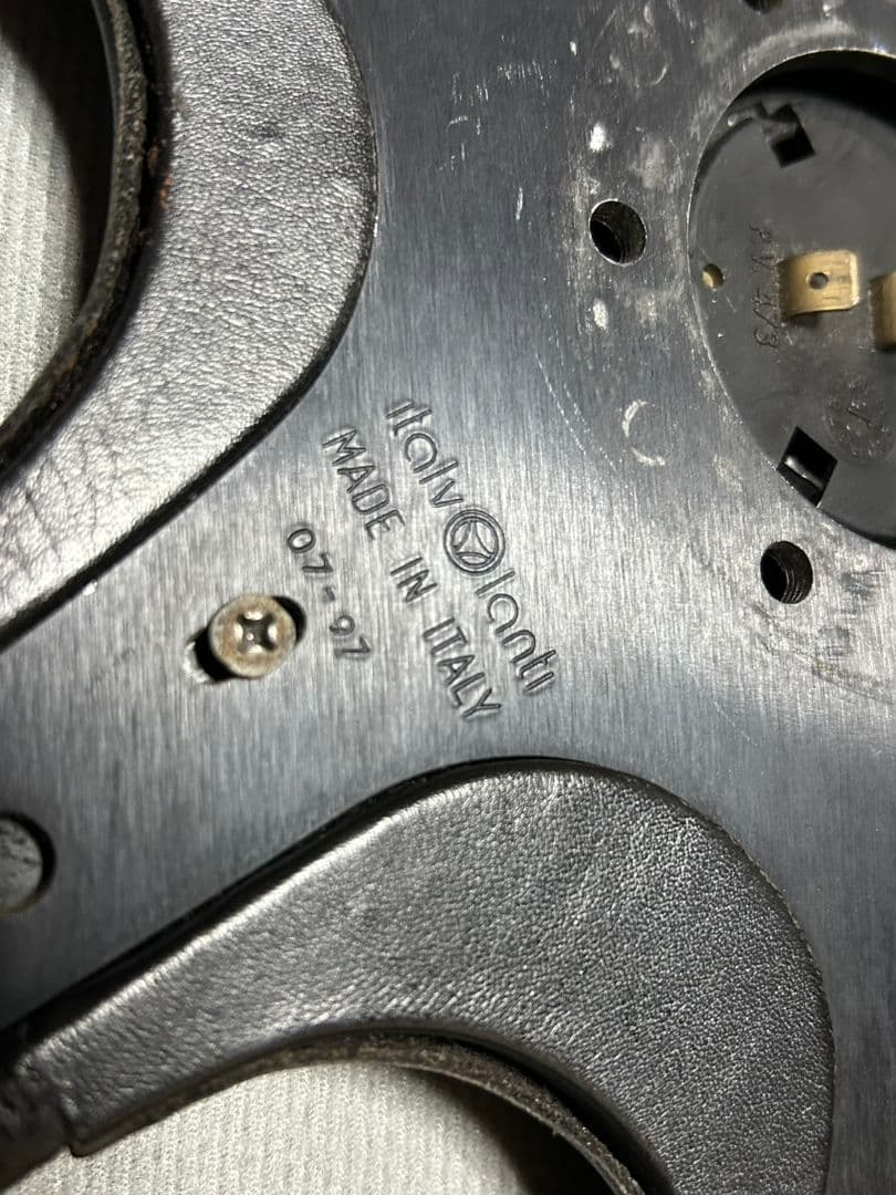 italvolanti ステアリング ウッド レザー　37パイ