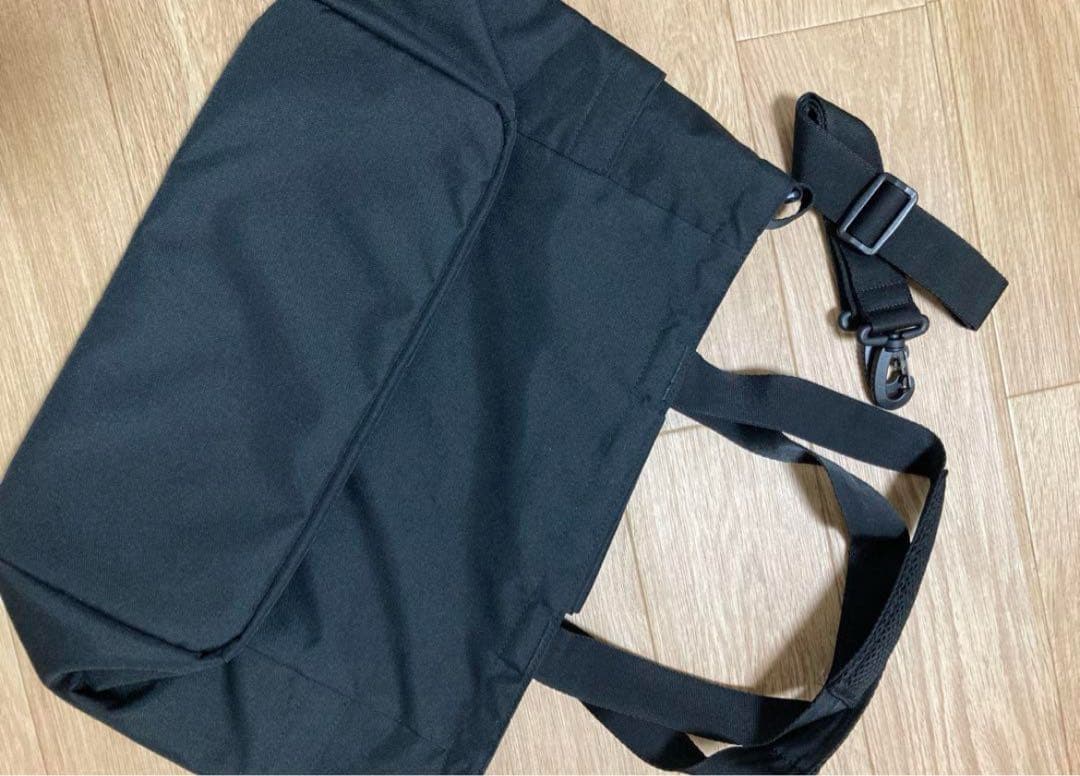 【超美品】agnès b. ブラック マザーズバッグ