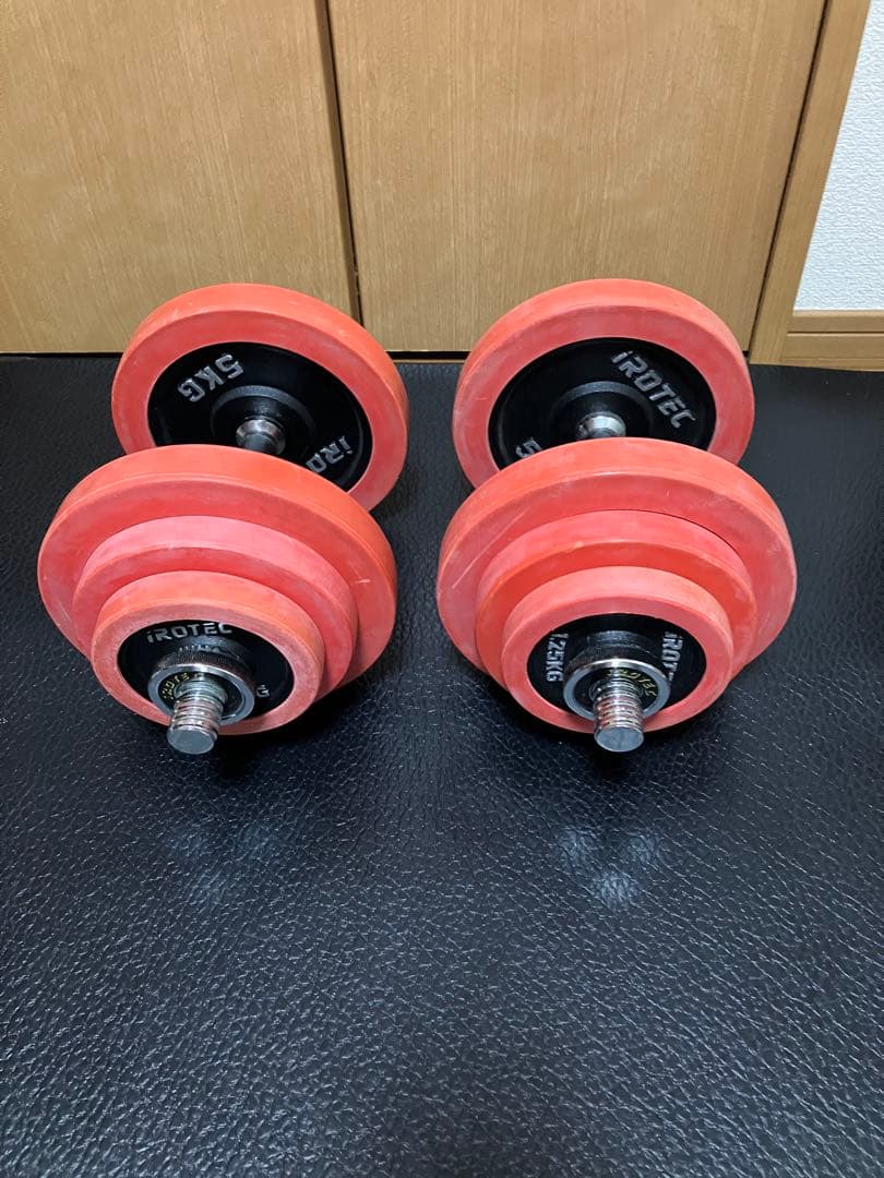 アイロテックラバーダンベル20kg2個セット　お引き取り限定 船橋市