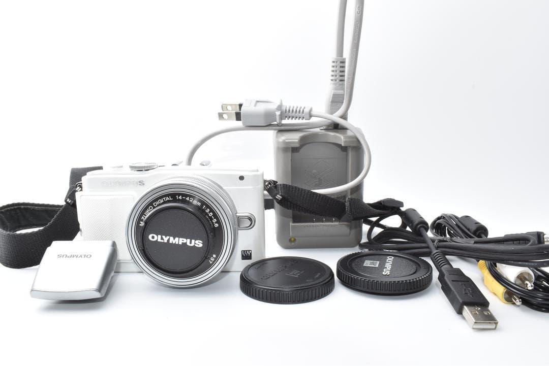 【美品】OLYMPUS PEN E-PL6 ホワイト レンズキット