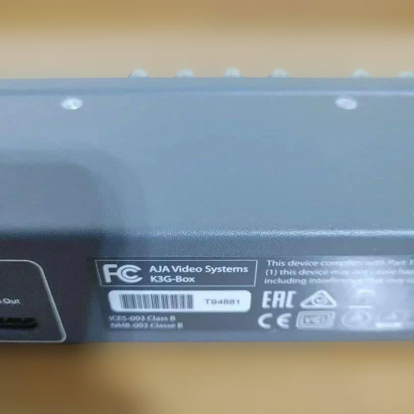 AJA K3G-Box 1RU 外部ブレークアウトボックス KONA 3　②