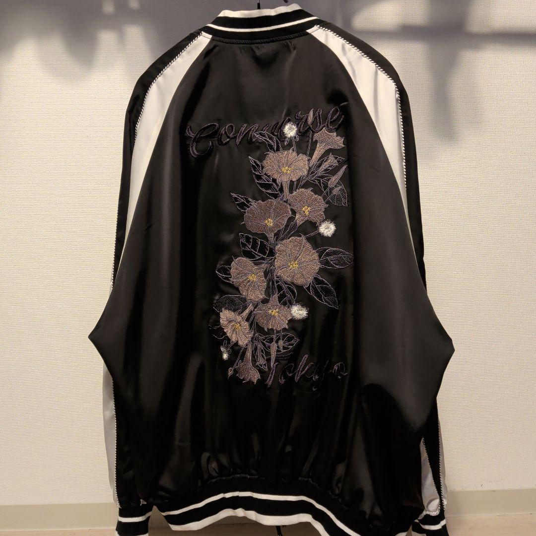 converse tokyo サテンオーバーサイズスカジャン