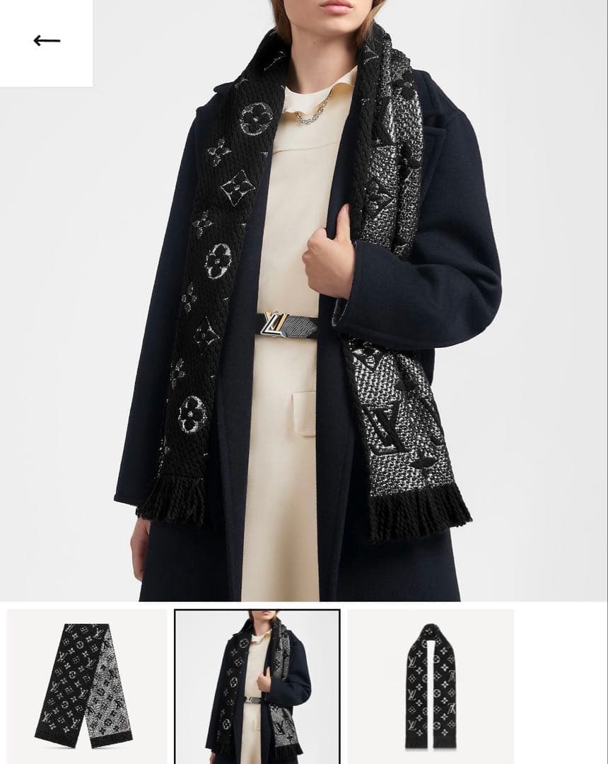 【Louis Vuitton】エシャルプロゴマニアシャイン ノワール