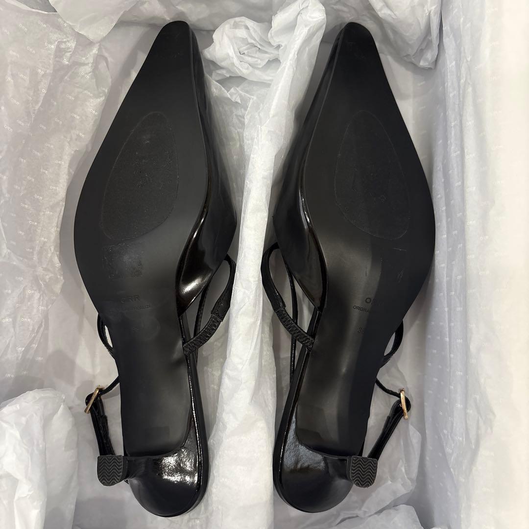 ORR 韓国 T-Strap Slingback ストラップパンプス 38