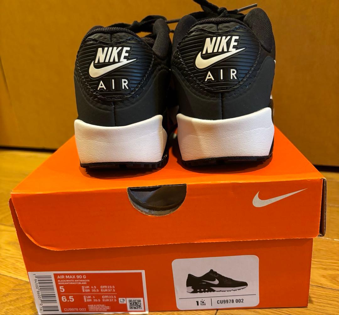 美品！NIKE ナイキ エアマックス 90G ゴルフシューズ 黒 23.5センチ