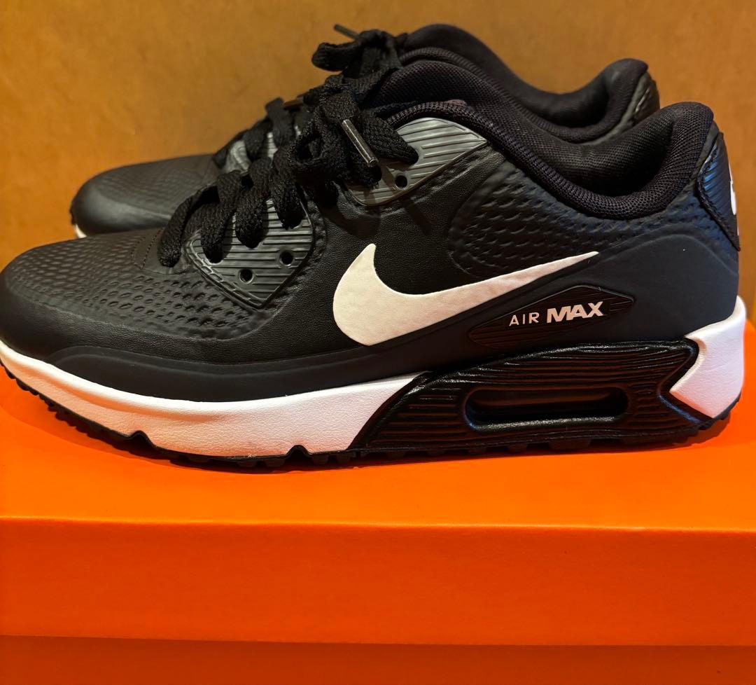 美品！NIKE ナイキ エアマックス 90G ゴルフシューズ 黒 23.5センチ
