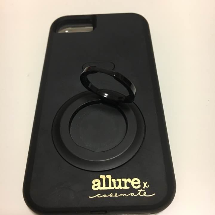 光るiPhoneケース リング付き