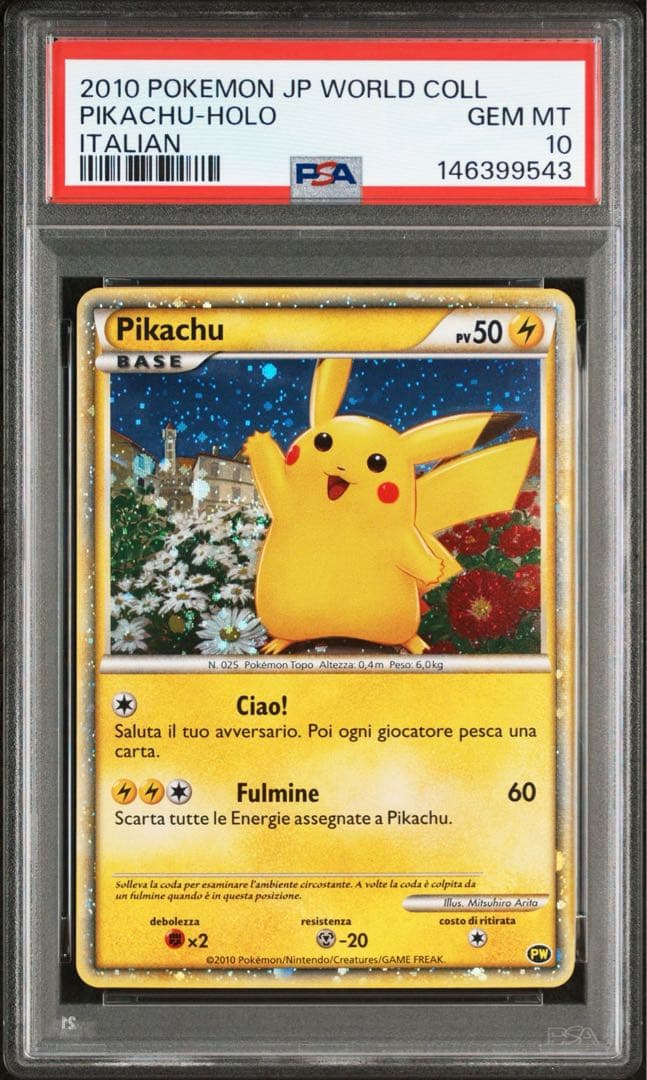 【PSA10】ピカチュウ ワールド イタリア