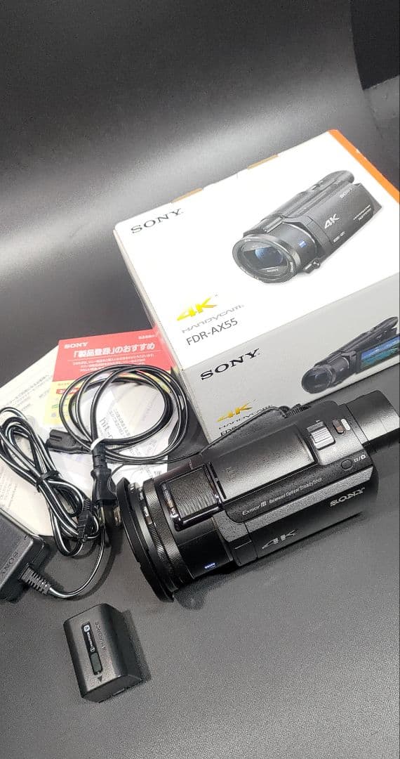 極美品 FDR-AX55 4Kビデオカメラ 本体 FDR-AX60同等