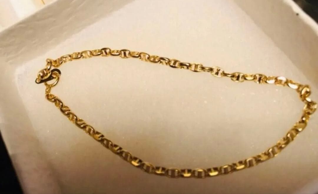 アンカーブレスレット k18 18cm