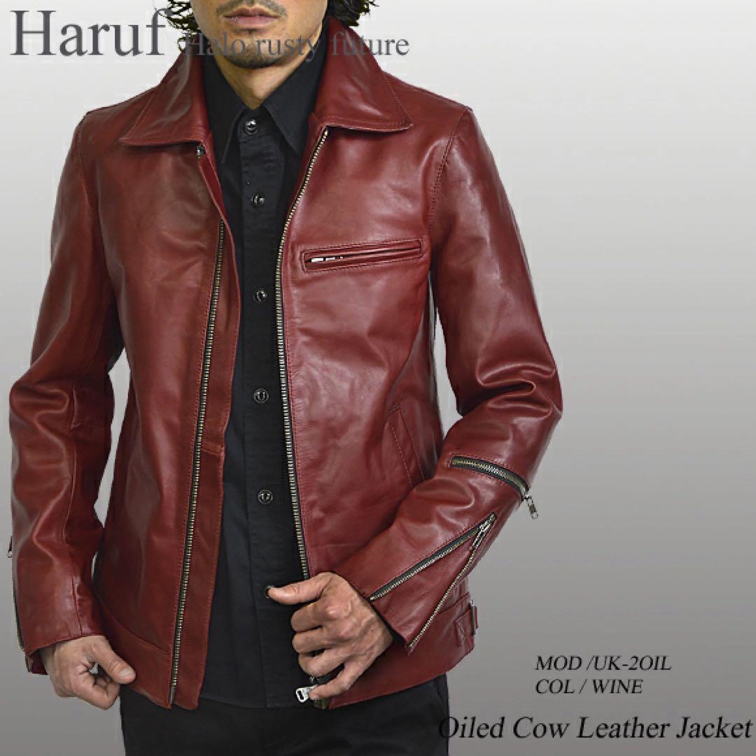 ま*さ様 激レアカラー新品 本革 レザージャケット シングルライダース 革ジャン