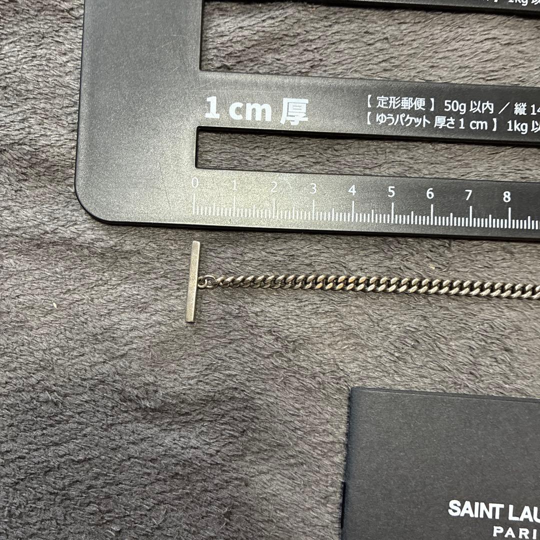 サンローラン　ブレスレット　シルバー　銀　0710