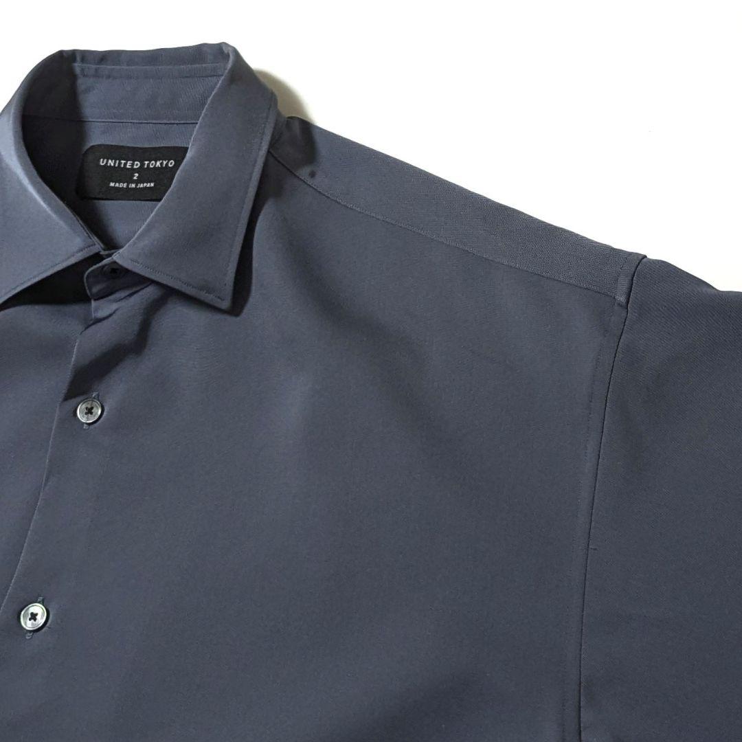 超高級★極美品◎COLD　DRY　ロングスリーブシャツ　ブルーグレー　TOKYO