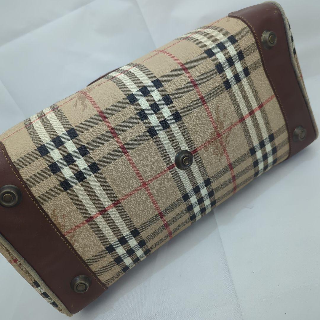 BURBERRY バーバリー ノバチェック ショルダー ミニ ボストンバッグ