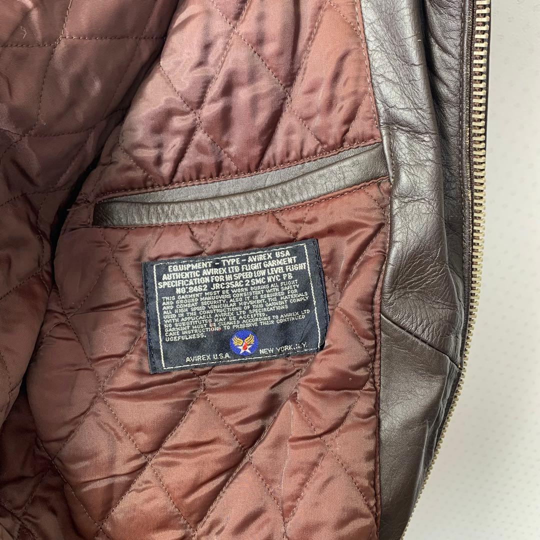 ジャケット・アウター 80s AVIREX G-2 leather jacket dark brown