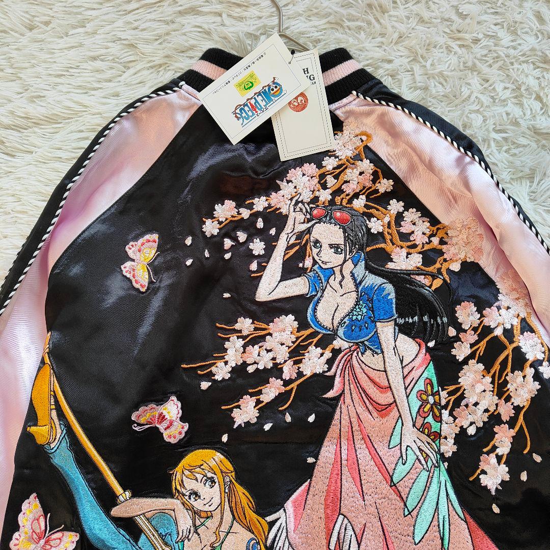 ONE PIECE　ナミ・ロビン 総刺繍 リバーシブル スカジャン　サイズXL